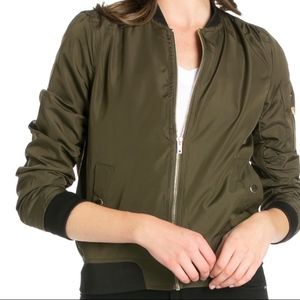 Olive Bomber Jacket